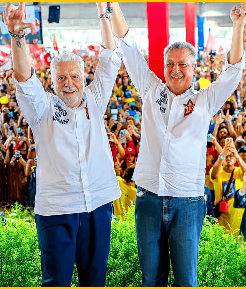 Retrato de Jaques Wagner + Rui Costa